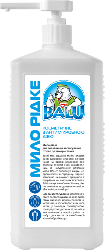 Мило рідке косметичне з антимікробною дією "БАЛУ®", пляшка 1000мл